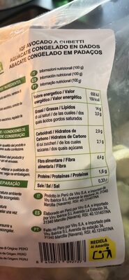 Aguacate Congelado en Dados / Abacate Congelado em Pedaços