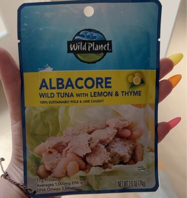 Albacore wild tuna with lemon and thyme