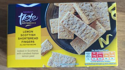 All Butter Scottish Shortbread Fingers With Candied Lemon Peel