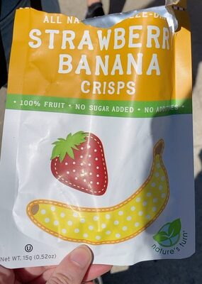 All Natural Freeze-Dried Strawberry Banana Crisps