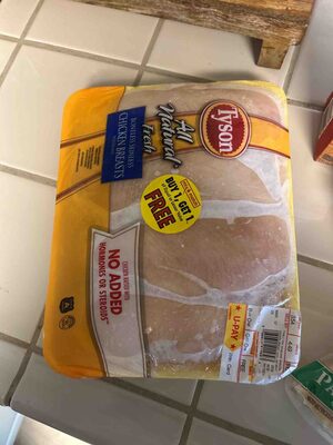All Natural Fresh Boneless Skinless Chicken Breasts