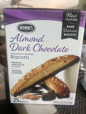 Almond Dark Chocolate Biscotti
