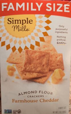 Almond Flour Crackers Farmhouse Cheddar