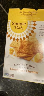 Almond Flour Crackers Farmhouse Cheddar
