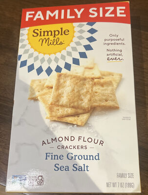 Almond Flour Crackers Fine Ground Sea Salt