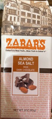 Almond Sea Salt, Rich, Dark Chocolate