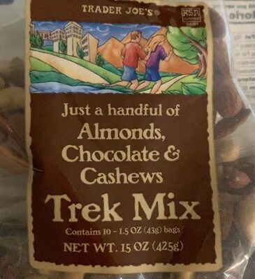 Almonds, Chocolate & Cashews Trek Mix