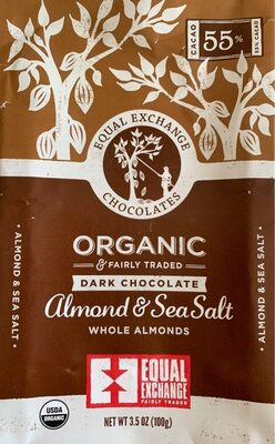 Almonds & sea salt organic dark chocolate