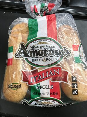 Amoroso's italian sliced hearth baked bread & rolls