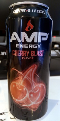 Amp, energy, cherry blast