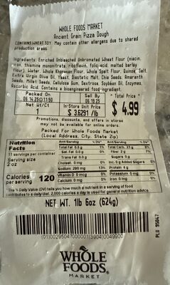 Ancient Grain Pizza Dough