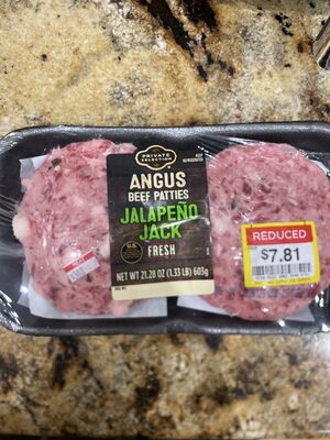 Angus Beef Patties Jalapeño Jack