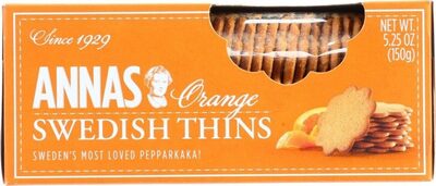 Annas thins orange pepparkakor ounce gmo vegan