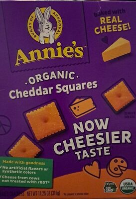 Annie's organic cheddar squares