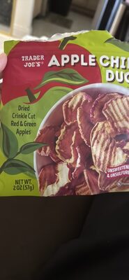 Apple Chips Dried Crinkle Cut Red & Green Apples