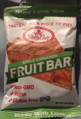 Apple cinnamon fruit bar