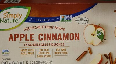 Apple Cinnamon squeezable fruit blend