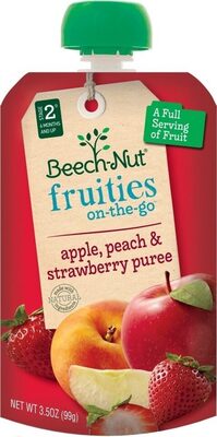 Apple, Peach & Strawberry Puree