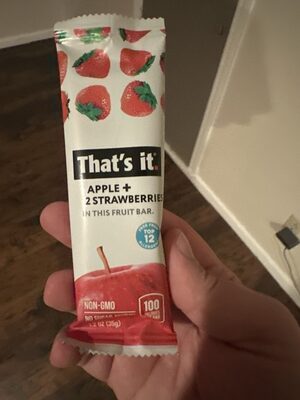 Apple Strawberry Fruit Bar