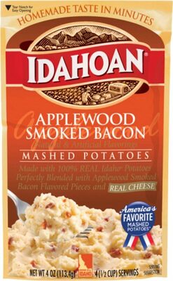 Applewood smoked bacon mashed potatoes made with