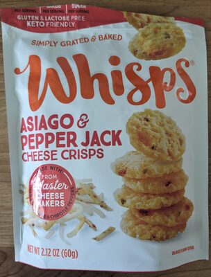 Asiago & Pepper Jack Cheese Crisps