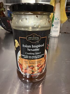 Asian inspired sesame cooking sauce