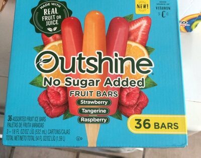Assorted fruit ice bars