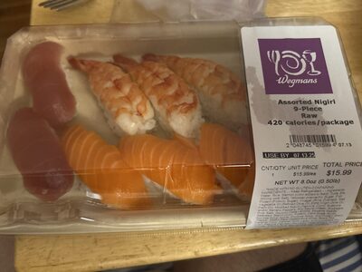 Assorted Nigiri 9-piece Raw Sushi