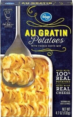 Au gratin potatoes with cheese sauce mix