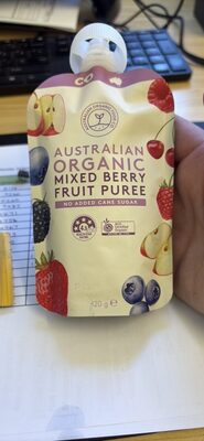 AUSTRALIAN ORGANIC MIXED BERRY FRUIT PUREE