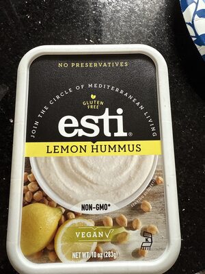 Authentic greek lemon hummus, lemon