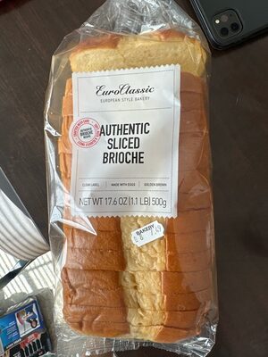 Authentic Sliced Brioche