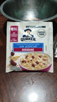 AVENA INTEGRAL INSTANT SABOR SIN AZÚCAR ARÁNDANO