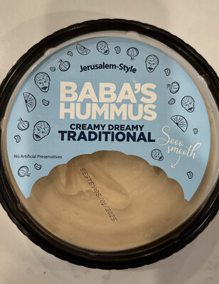 Baba's Hummus Creamy Dreamy Traditional