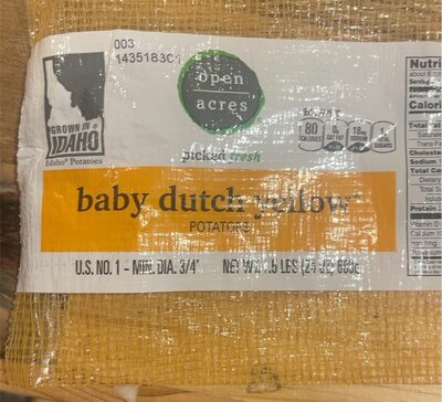 Baby dutch yellow potatoes