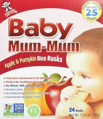 Baby Mum-Mum Apple Rice Rusks
