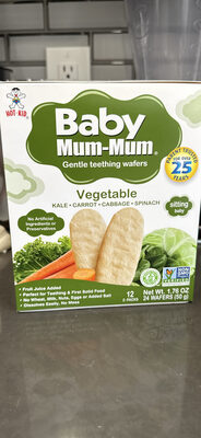 Baby Mum-Mum Vegetable Gentle Teething Wafers