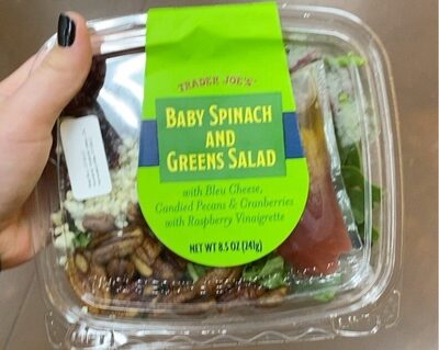 Baby spinach and greens salad