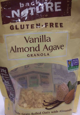 back to nature vanilla almond agave granola