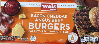 Bacon Cheddar Angus Beef Burgers