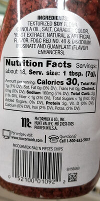 Bacon flavored bits, bacon