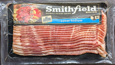 Bacon naturally hickory smoked lower sodium