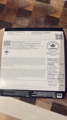 Bacon Shrimp Mac & Cheese with Roasted Broccoli