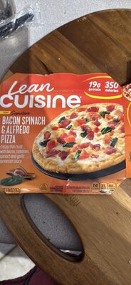 Bacon Spinach & Alfredo Pizza