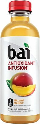 Bai calorie malawi mango natural antioxidant infused beverage