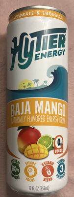 Baja Mango Naturally Flavored Energy Drink