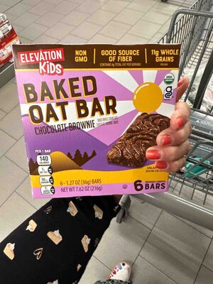 Baked Oat Bar Chocolate Brownie