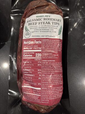 Balsamic Rosemary Beef Steak Tips