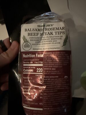 Balsamic Rosemary Beef Steak Tips