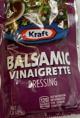 Balsamic vinaigrette salad dressing single serve packets